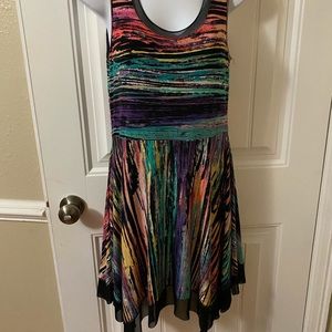 Multicolor sleeveless dress nwt